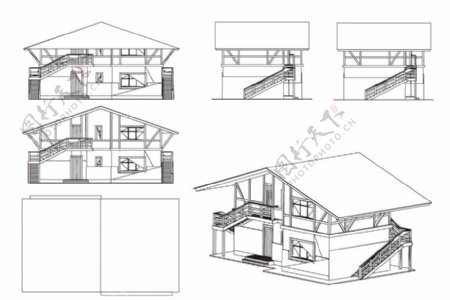 房屋工程建筑图纸图片