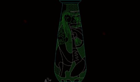 中式仿古装饰花瓶图片