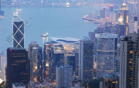 香港维多利亚港风光图片
