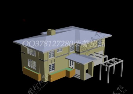 3D精模别墅图片
