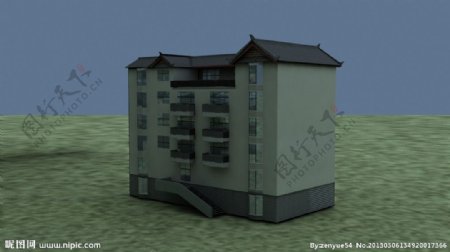 中式住宅楼图片