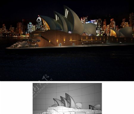 悉尼歌剧院3d模型图片