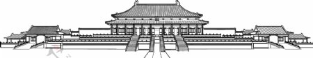 故宫建构图图片