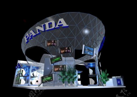 熊猫电子展厅图片