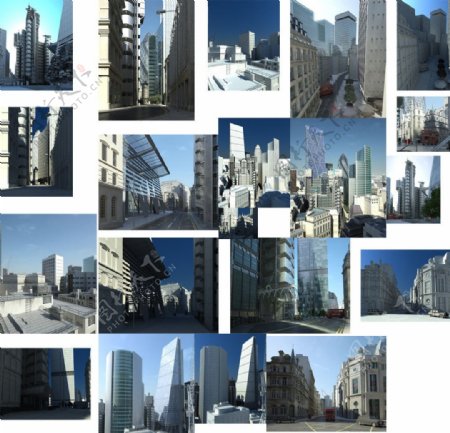大都市都市模型图片
