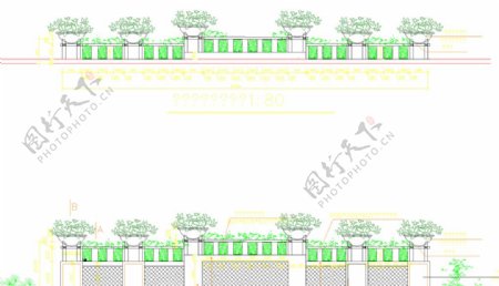 公园景观浮雕景墙施工详图图片