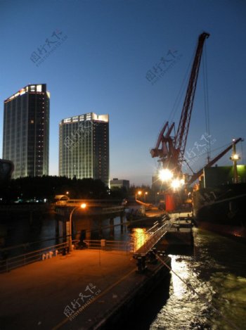 吴淞码头夜景图片