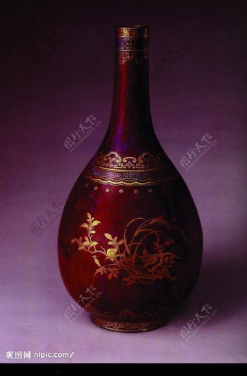 尊贵中国红瓷器文物1图片