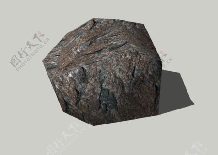 石头3D模型图片