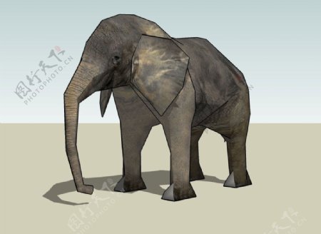 大象3D模型图片