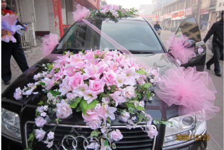婚车花卉图片
