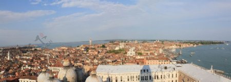 威尼斯鸟瞰全景图图片