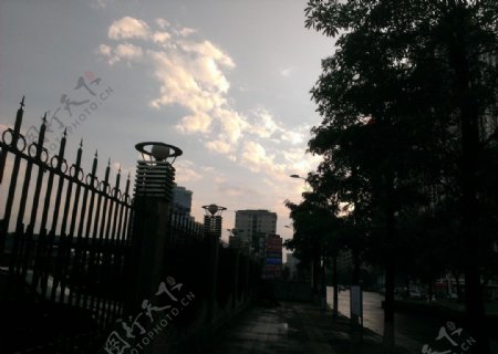 雨后博罗商业东街图片