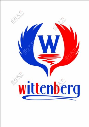 威登堡红酒标志图片
