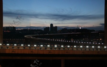 菜园坝大桥夜景图片