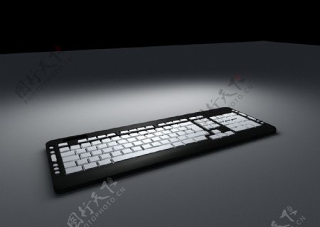 键盘3D模型图片