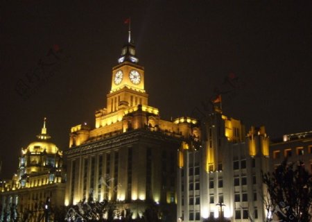 上海外滩万国建筑夜景图片