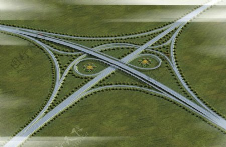 立交桥3DMAX模型图片