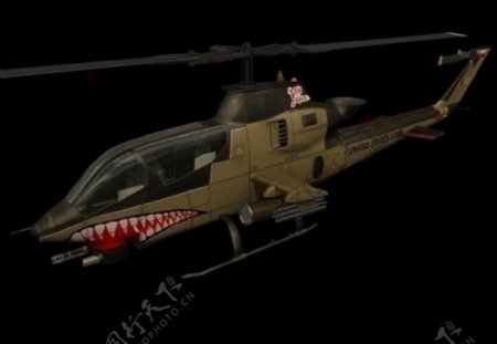 AH11攻击直升机3D模型图片
