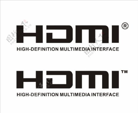 HDMI协会标志矢量图图片