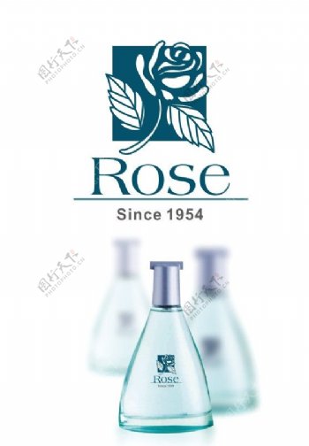 玫瑰花标志LOGO标志设计CDR图片
