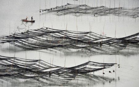 霞浦渔民作业图片