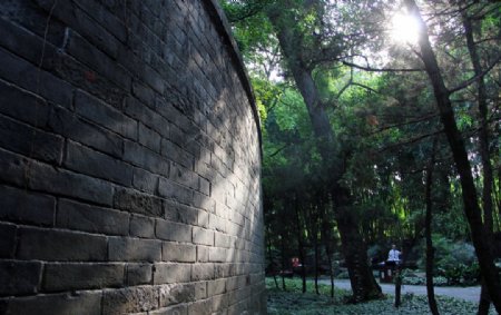 汉昭烈陵围墙外景图片