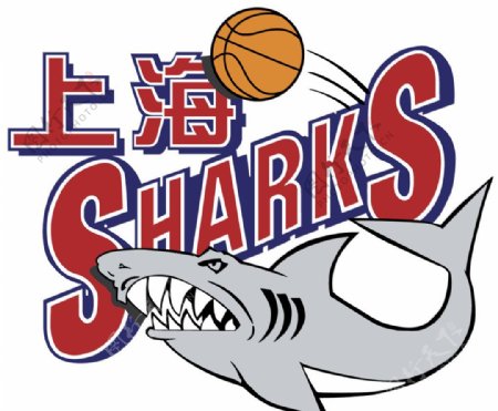 上海东方大鲨鱼男子篮球队标志图片