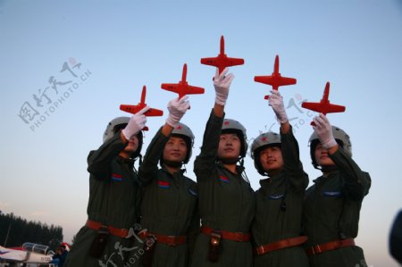 中国女子飞行员图片
