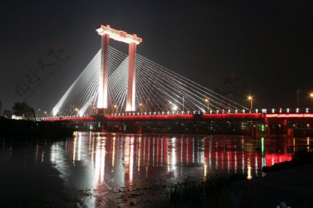 宿迁大桥夜景图片