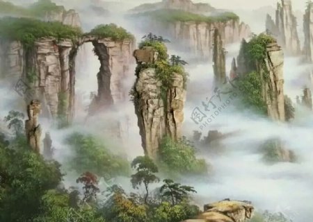 云里雾里之石林图片