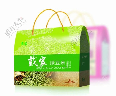 绿豆包装礼盒展开图图片