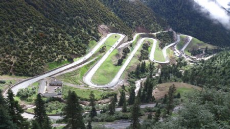 西藏盘山公路图片