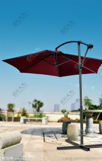 户外遮阳伞图片