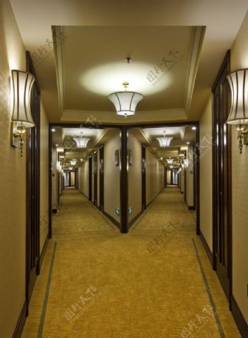 酒店走廊图片