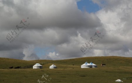 内蒙古赤峰草原蒙古包图片