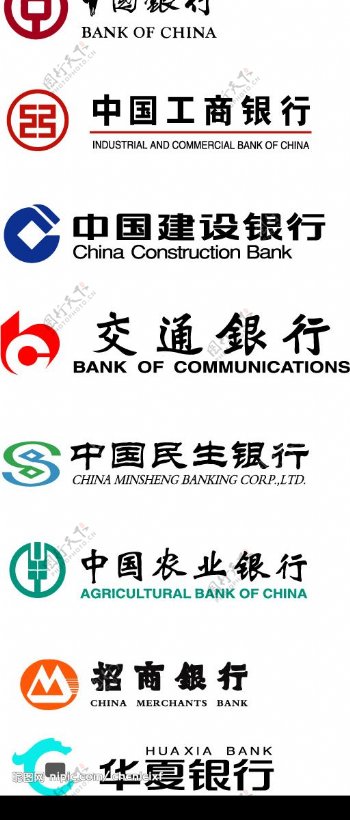 银行标志图片