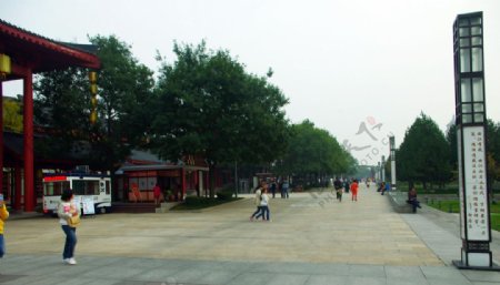 大雁塔广场风景图片