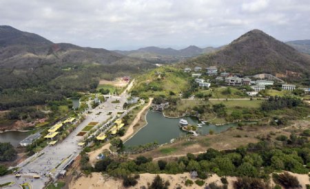 南山旅游区航拍图片