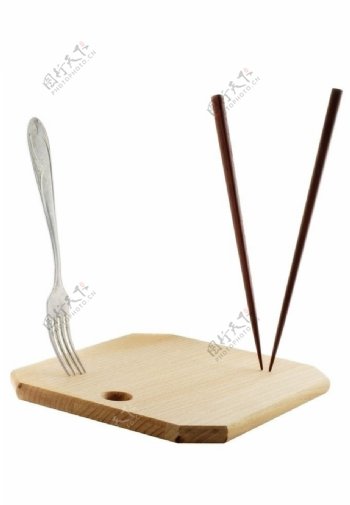 筷子叉砧板图片