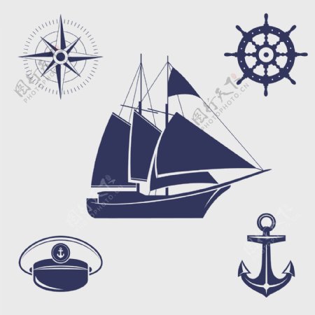 航海图标图片