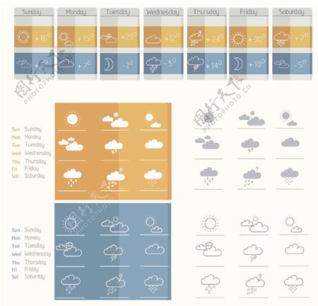 天气图标气象图标图片