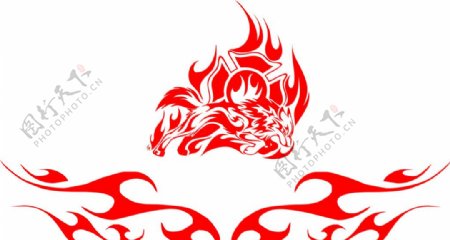 火炎狼logo图片