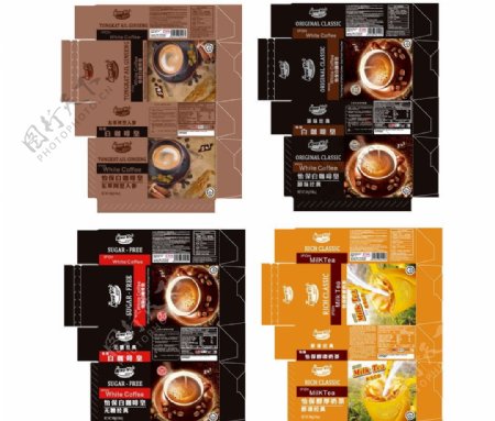 奶茶咖啡包装设计图片