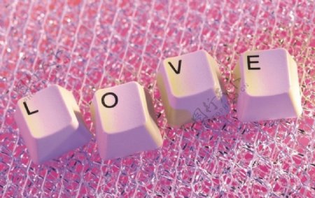 粉色可爱键盘图片