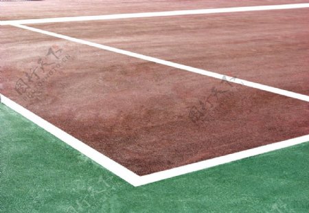 网球场一角图片