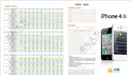 中国电信iPhone4S折页图片