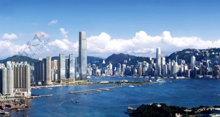 香港维多利亚港一景图片