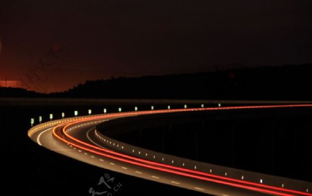 夜桥图片
