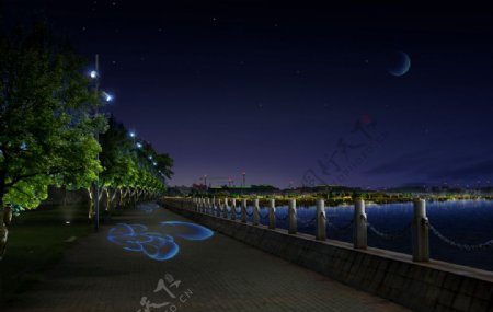 防城港夜景亮化图片
